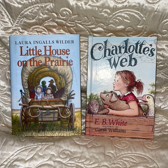 Other - Children’s Hardcover Book Lot Charlotte’s Web & Little House on the Praire kids